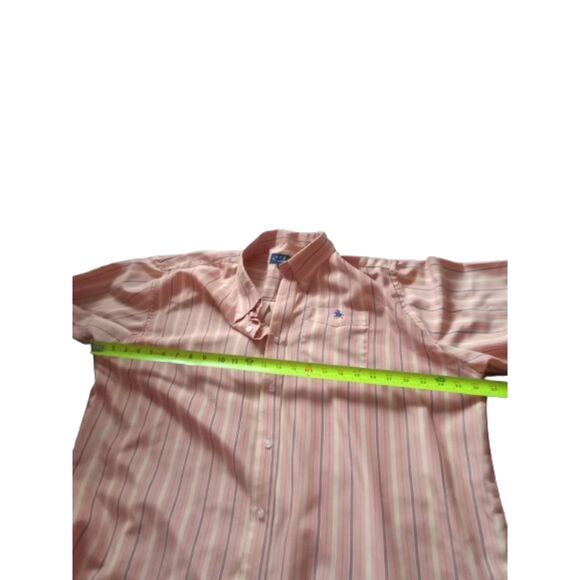 Oxford Men's Size XXL Pinstripe, Short Sleeved Top - Picture 5 of 8
